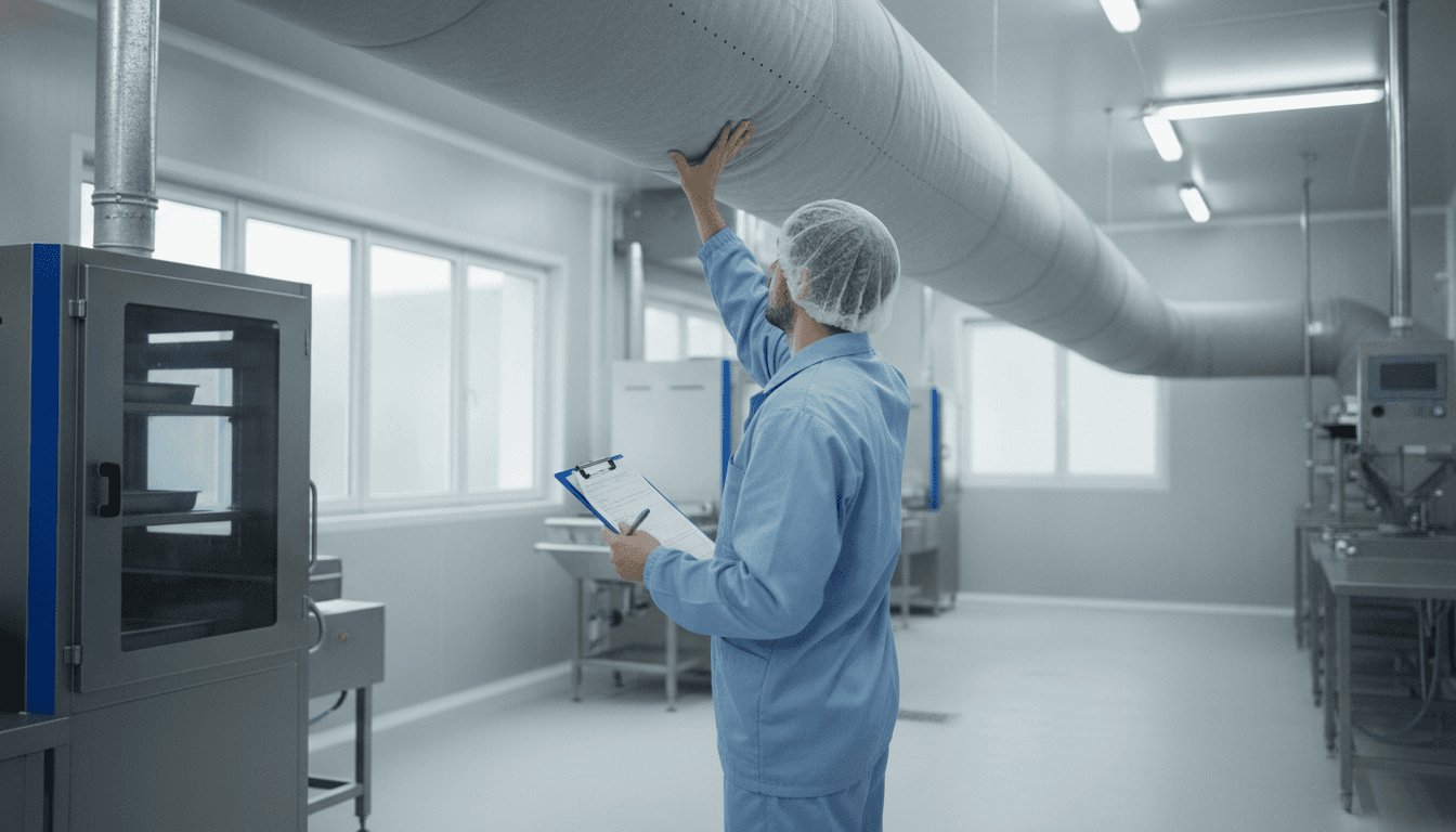 Checklist di audit: diffusori tessili HVAC food-grade — cosa verifica l’auditor BRCGS/IFS